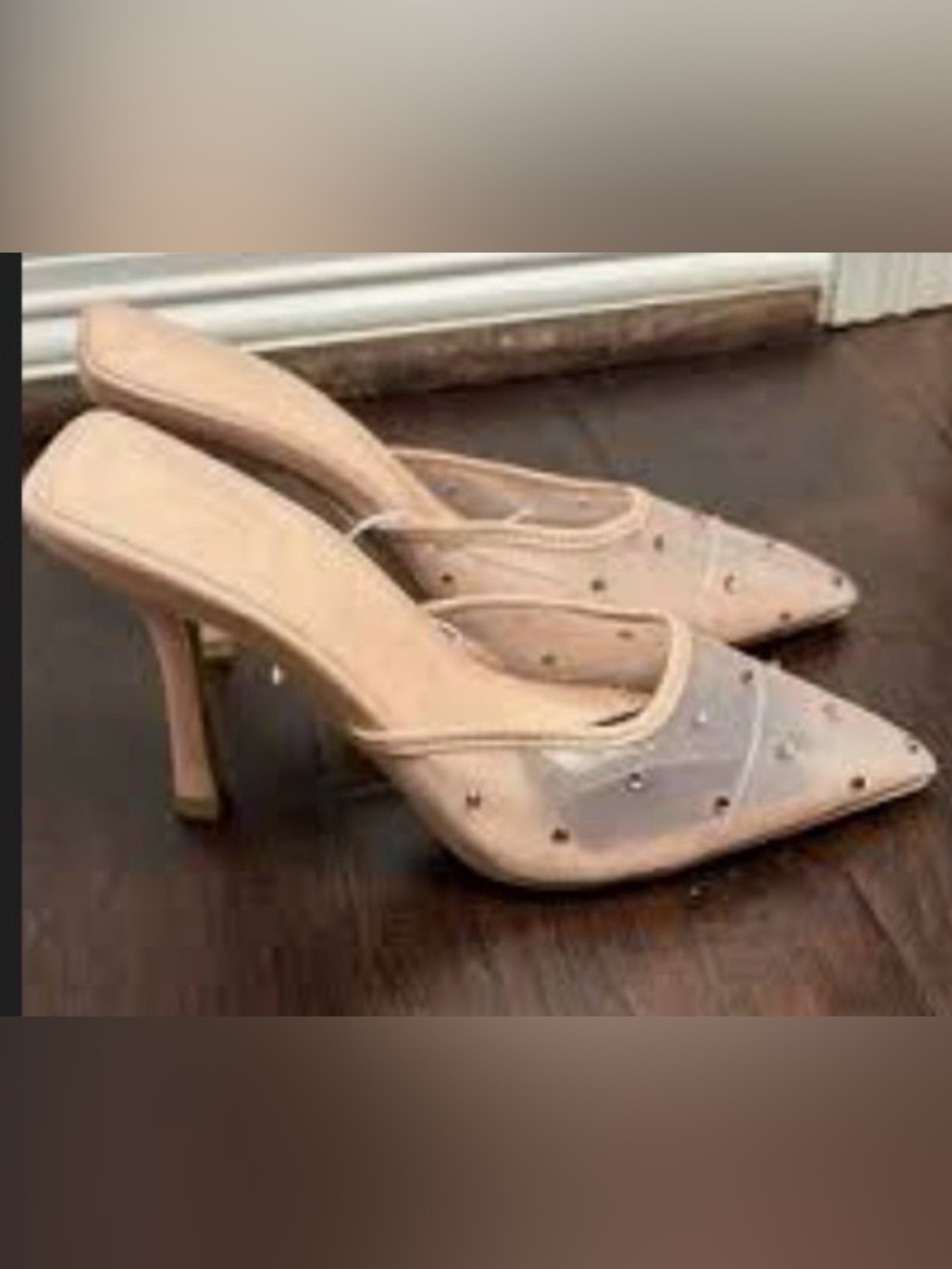 Nwt Sz 8 Brand New Forever Twenty One Rhinestone Mule Heels